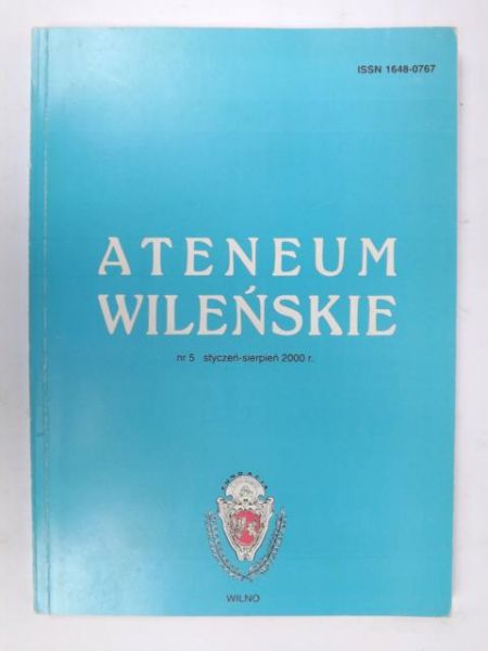 Ateneum Wileńskie, nr 5