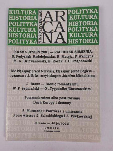 Dwumiesięcznik Arcana nr 40 (4/2001)