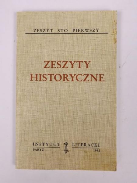 Zeszyty historyczne. Zeszyt sto pierwszy, tom 475