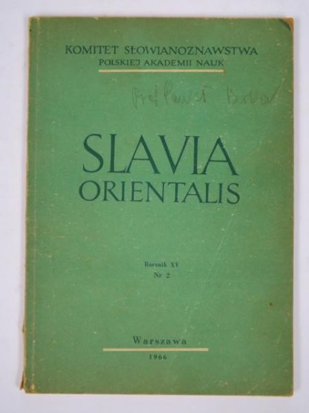 Slavia orientalis, Nr 2