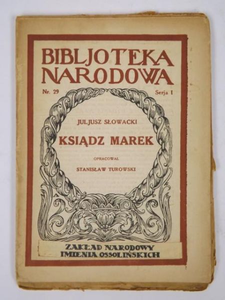 Ksiądz Marek, 1921 r.
