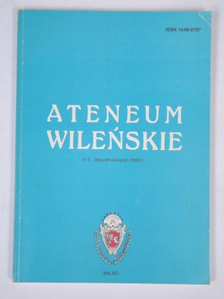 Ateneum Wileńskie, nr 5