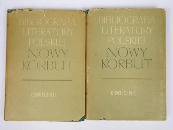 Aleksandrowska Elżbieta (opr.) - Bibliografia literatury polskiej, Nowy Korbut, Oświecenie, t. 4 - 5