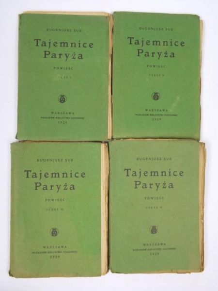 Tajemnice Paryża, części I-IV, 1929 r.