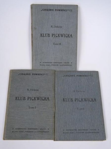 Klub Pickwicka, Tom I-III, 1910 r.