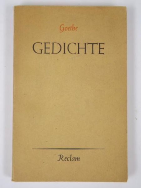 Goethe Wolfgang - Gedichte, 1945 r.