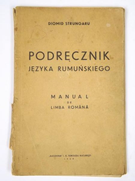 Podręcznik języka rumuńskiego, 1939 r.