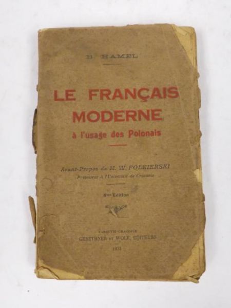 Hamel B. - Le francais moderne, 1931 r.