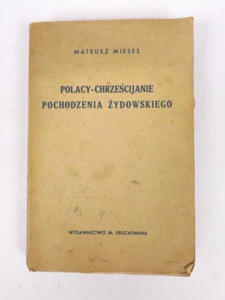 Polscy-chrześcijanie pochodzenia żydowskiego Tom II, 1938 r.