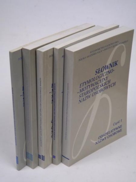 Słownik etymologiczno-motywacyjny staropolskich nazw osobowych, komplet