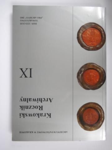 Krakowski Rocznik Archiwalny IX