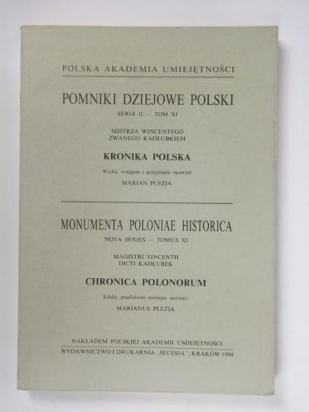 Pomniki dziejowe polski. Seria II - Tom XI