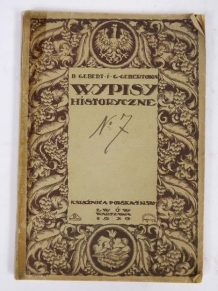 ebert B., ebertowa . - Wypisy historyczne z dziejów ojczystych, 1919 r.