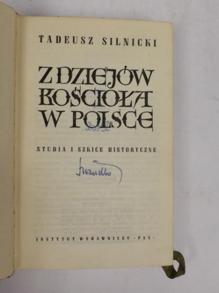 Silnicki Tadeusz - Z dziejów Kościoła w Polsce. Studia i szkice historyczne