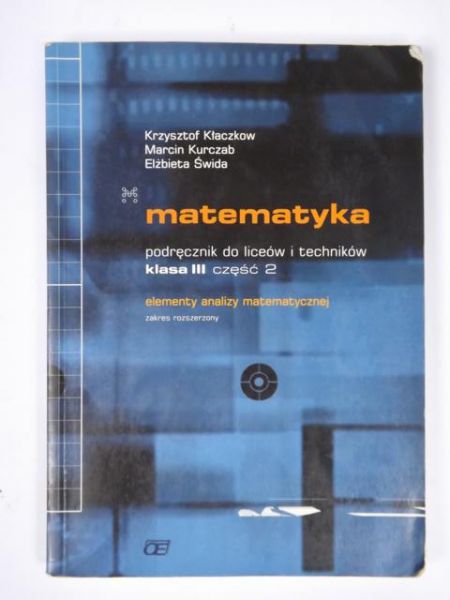 Matematyka Klasa 3 część 2 podręcznik