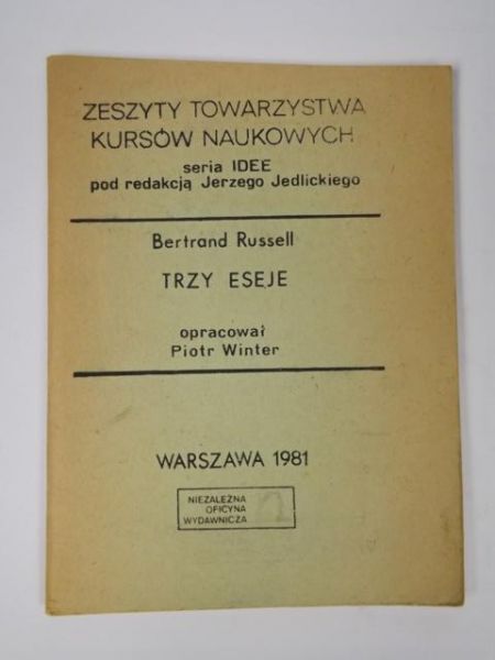 Russell Bertrand - Trzy eseje