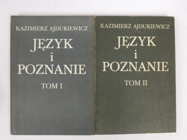 Ajdukiewicz Kazimierz  - Język i poznanie Tom I-II