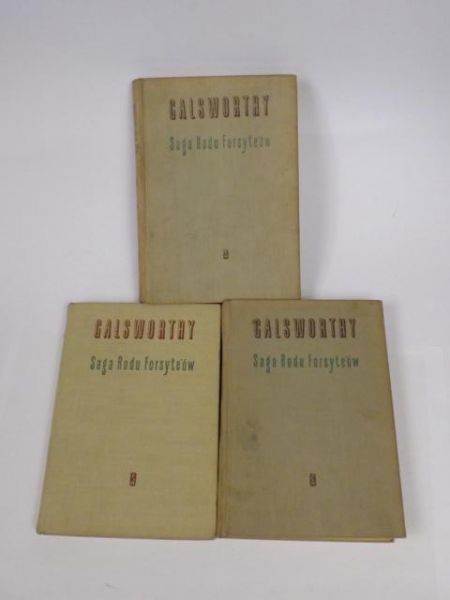 Galsworthy John - Saga rodu Forsyte'ów, Tom I-III (komplet)