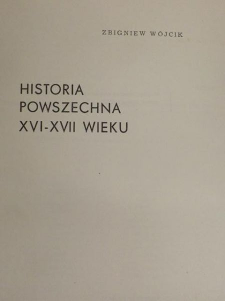 Historia powszechna XVI-XVII wieku