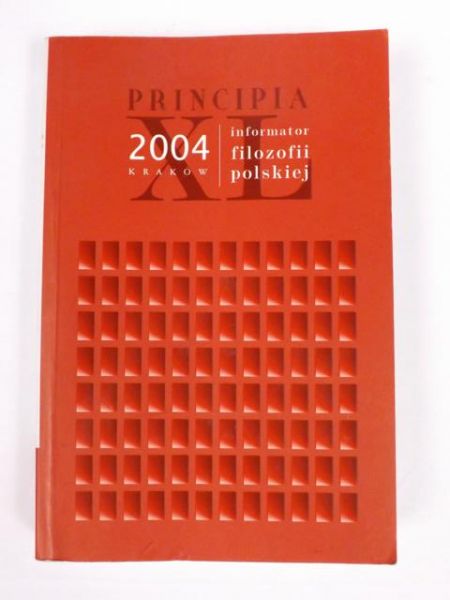 Hartman Jan (red.) - Principia 2004. Informator filozofii polskiej
