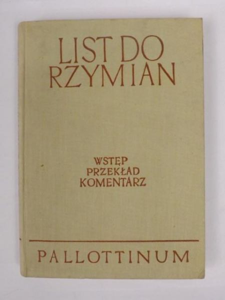 Romaniuk Kazimierz   -  Listy do Rzymian
