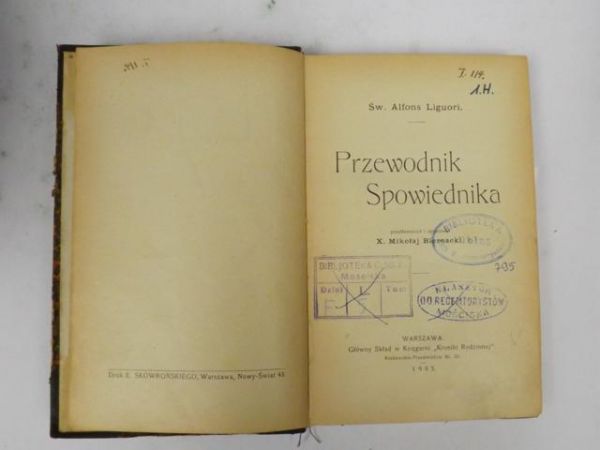 . - Przewodnik spowiednika, 1905  r.