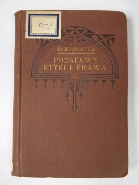 Podstawy etyki i prawa, 1930 r.
