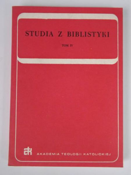 Studia z Biblistyki, T. IV