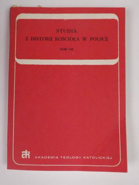 Studia z historii Kościoła w Polsce, T. VIII