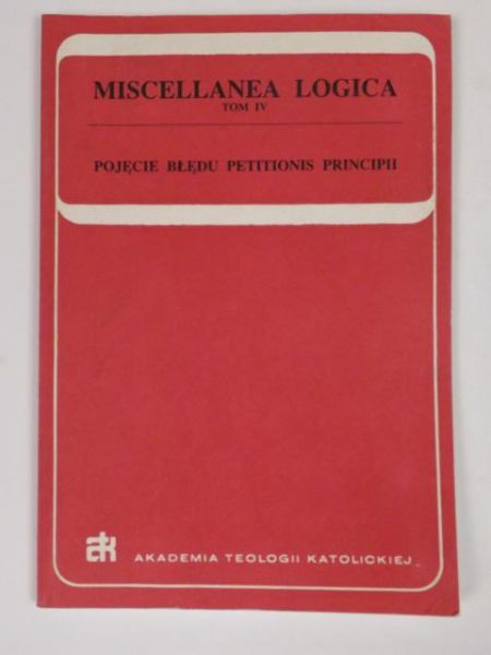 Pojęcie błędu petitionis principii