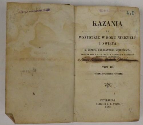 Kazania na wszystkie w roku niedziele i święta. Tom III, 1853 r.