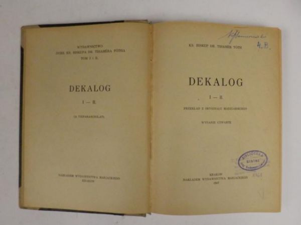 Toth Tihamer - Delakog I - II, 1947 r.