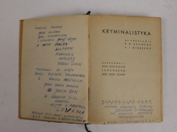 Lewenberg Bolesław (opr.) - Kryminalistyka, 1949 r.