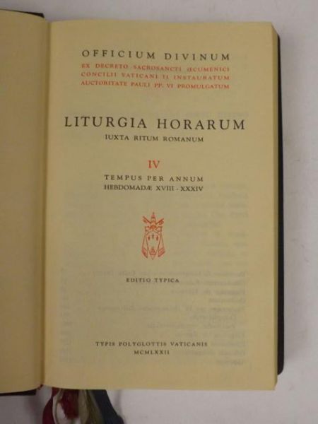 Liturgia Horarum. Iuxta Ritum Romanum, IV