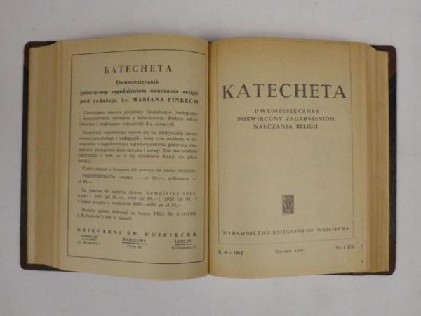 Katecheta. Dwumiesięcznik poświęcony zagadnieniom nauczania religii 1961-62