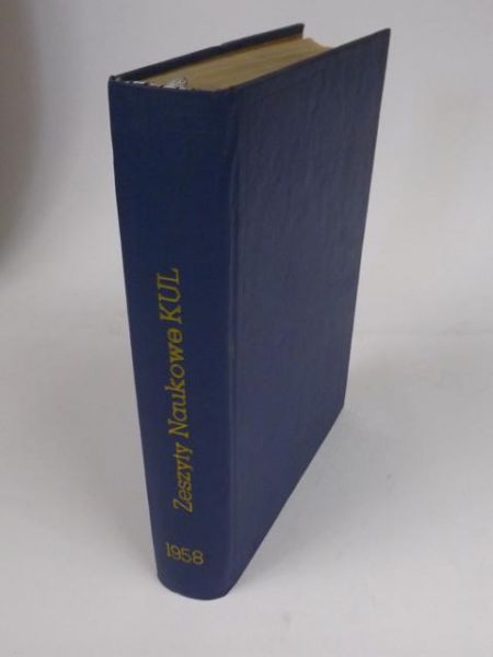 Kwartalnik: Zeszyty Naukowe Katolickiego Uniwersytetu Lubelskiego, Rocznik 1959 , Komplet
