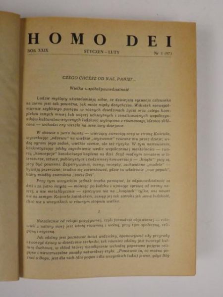 Homo Dei. Przegląd ascetyczno-duszpasterski, Rocznik, 1957
