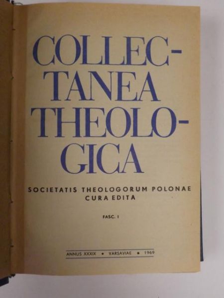 Collectanea Theologica, 1969 r., Kwartalnik