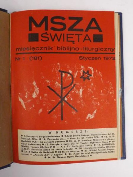 Msza Święta, Miesięcznik, Dwurocznik 19721973
