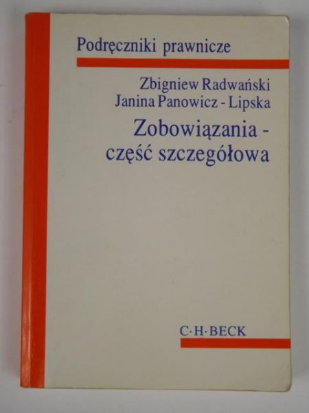 Panowicz-Lipska Janina - Zobowiązania - część szczegółowa