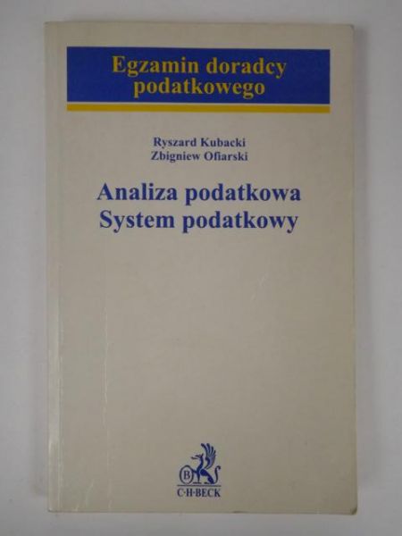 Analiza podatkowa, system podatkowy