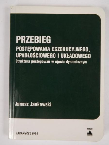 Jankowski Janusz - Przebieg postępowania egzekucyjnego, upadłościowego i układowego