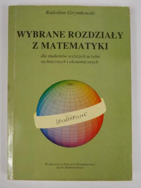 Wybrane rozdziały z matematyki