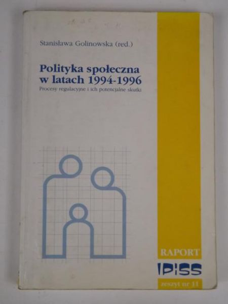 Polityka społeczna w latach 1994-1996, zeszyt nr 11