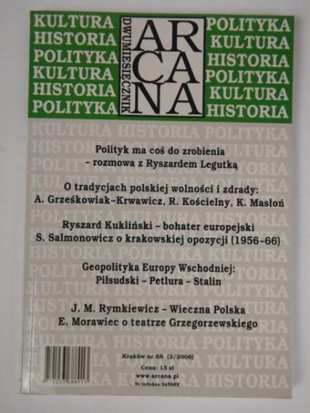 Dwumiesięcznik ARCANA nr 68 2/2006