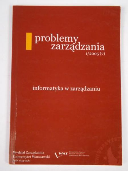 Kisielnicki Jerzy - Problemy zarządzania. 1/2005(7)