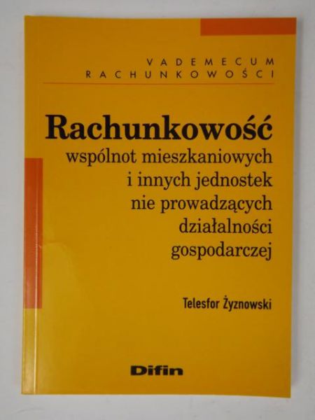 Rachunkowość wspólnot mieszkaniowych i innych jednostek