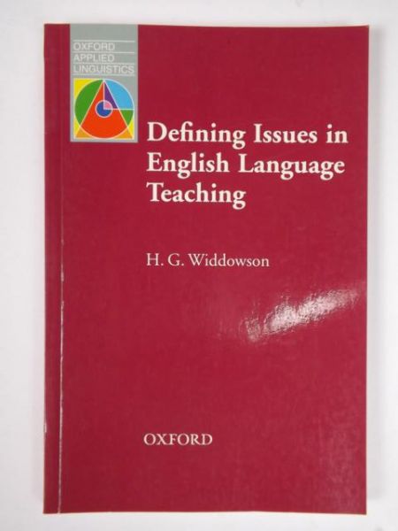 Defining Issues in English Language Teaching