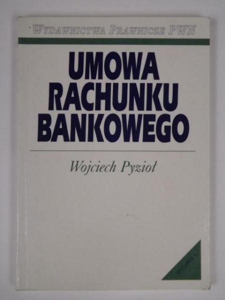 Umowa rachunku bankowego