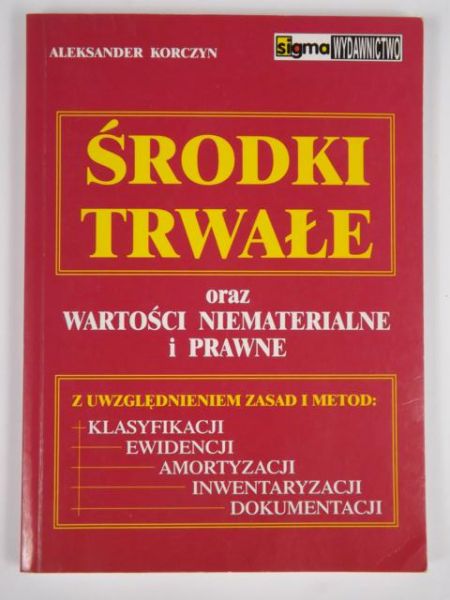 Środki trwałe oraz wartości niematerialne i prawne